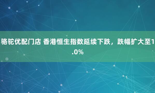 骆驼优配门店 香港恒生指数延续下跌，跌幅扩大至1.0%
