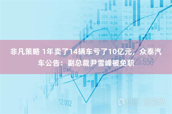 非凡策略 1年卖了14辆车亏了10亿元，众泰汽车公告：副总裁尹雪峰被免职
