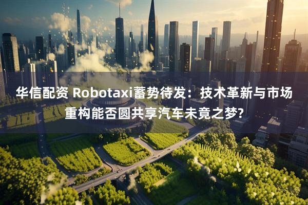 华信配资 Robotaxi蓄势待发：技术革新与市场重构能否圆共享汽车未竟之梦?